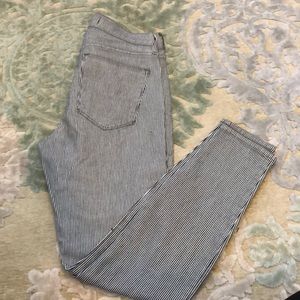 GAP black and white pinstripe Jean.